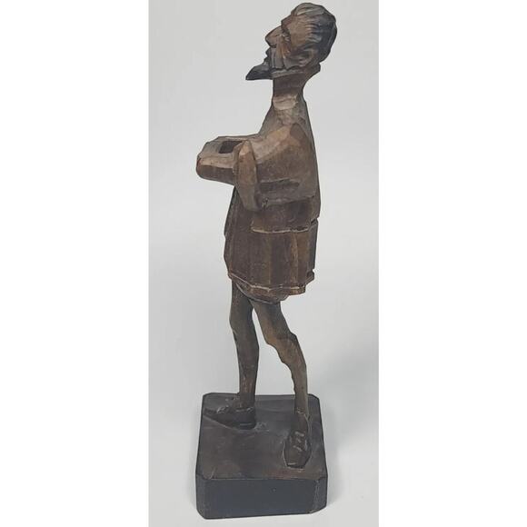 Vintage OURO Carved Wooden Statue of a Man from Spain Artesania NO. 580-0 U99 - Picture 5 of 7